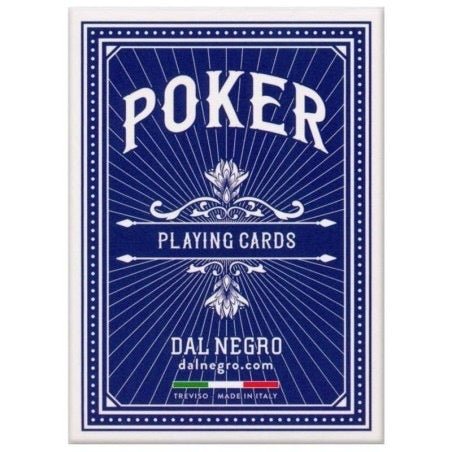 Cartes Poker 100% plastique - 4 index - Dal Negro - cartes de poker - Rouge et Noir