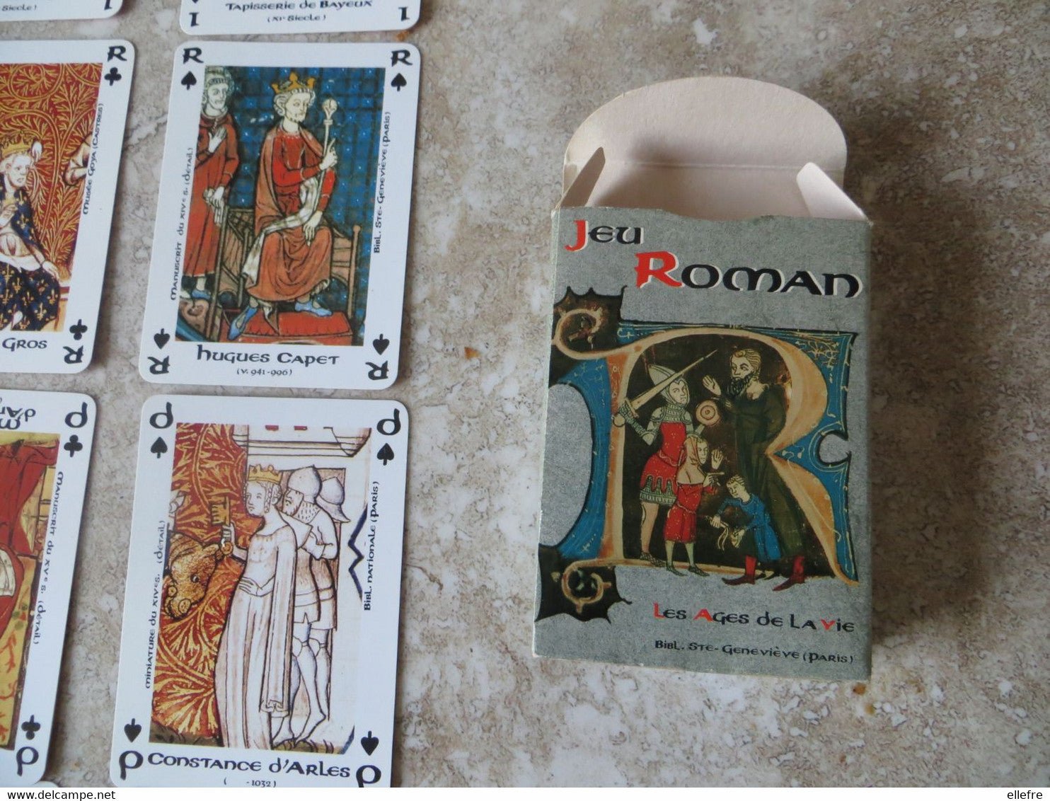 Cartes Roman - jeu de cartes illustrées - Rouge et Noir