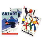 Cartes Ski Art - jeu de cartes illustrées - Rouge et Noir