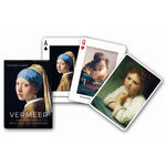 Cartes Vermeer - The Milkmaid 1658 - 60 - jeu de cartes illustrées - Rouge et Noir