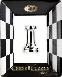 Casse - tête - Cast Huzzle - Chess Rook - casse - tête métal - Rouge et Noir
