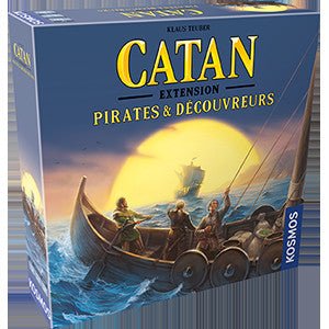 Catan extension - Pirates et découvreurs - Jeu de plateau de stratégie - Rouge et Noir