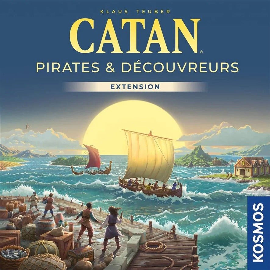 Catan extension - Pirates et découvreurs - Jeu de plateau de stratégie - Rouge et Noir