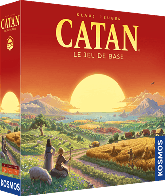 Catan - Jeu de base - Jeu de plateau de stratégie cadeau - 12a - Rouge et Noir