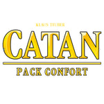 Catan - Pack Confort - Jeu de plateau de stratégie - Rouge et Noir