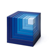 Cella (bleu) - Jeu de construction design cadeau bel objet - Rouge et Noir