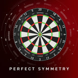 Cible fléchettes professionnelle - Winmau Blade 360 Triple Core - Officielle PDC - cible de fléchettes - Rouge et Noir