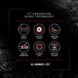 Cible fléchettes professionnelle - Winmau Blade 360 Triple Core - Officielle PDC - cible de fléchettes - Rouge et Noir