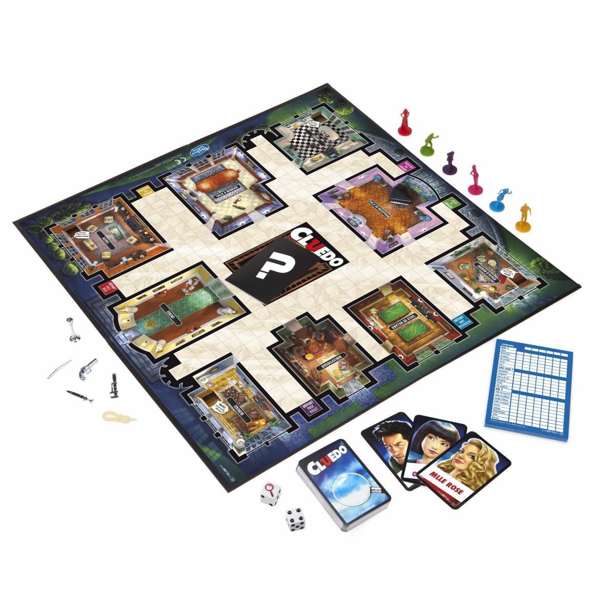 Cluedo - Jeu de plateau enfants cadeau - 12a - Rouge et Noir