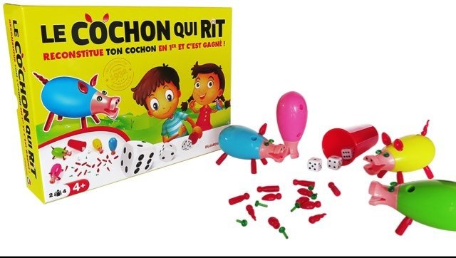 Cochon qui rit 4j - Jeu de plateau enfants - Rouge et Noir