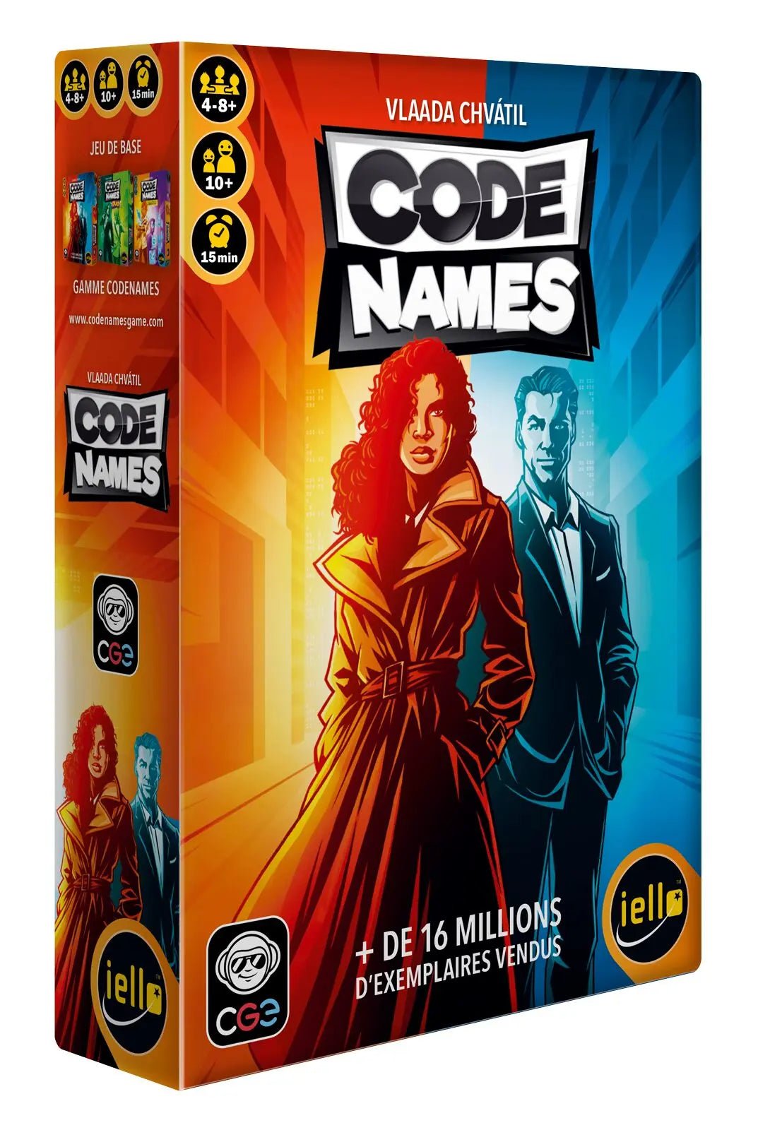 Codenames - Jeu de plateau de stratégie - Rouge et Noir