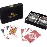 Coffret bridge Grimaud - Expert - jeu de cartes coffret de cartes bridge - Rouge et Noir