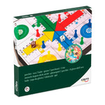 Coffret Jeu des petits chevaux / Jeu de l'oie - Magnétique - 24 x 24 cm - Jeux de Voyage - Rouge et Noir