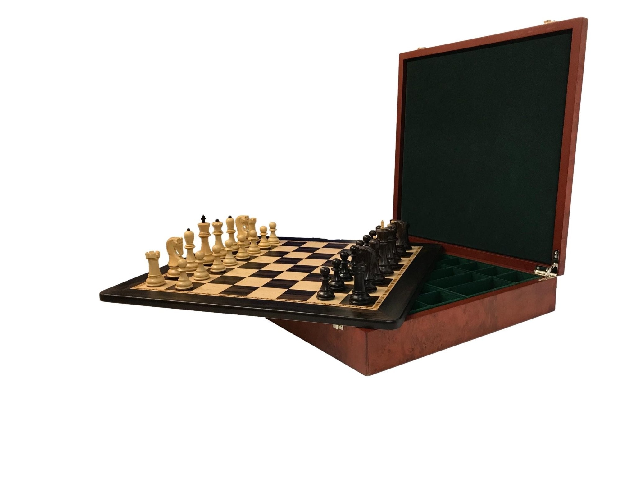 Coffret Luxe - Design Slave - ensemble d'échecs classique - Rouge et Noir