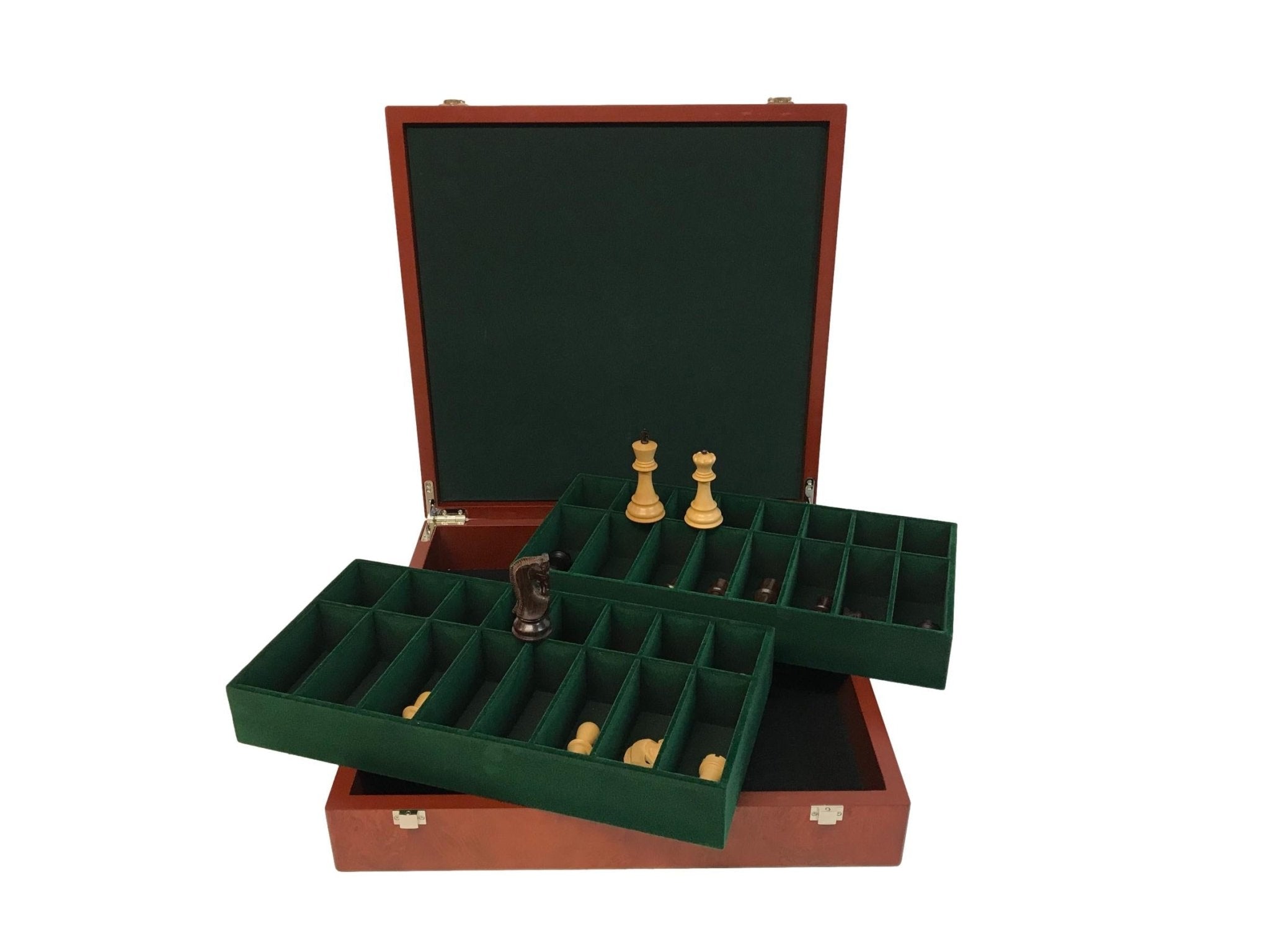 Coffret Luxe - Design Slave - ensemble d'échecs classique - Rouge et Noir