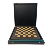 Coffret Makassar Deluxe - ensemble d'échecs classique - Rouge et Noir