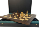 Coffret Makassar Deluxe - ensemble d'échecs classique - Rouge et Noir