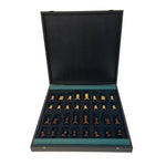 Coffret Makassar Deluxe - ensemble d'échecs classique - Rouge et Noir