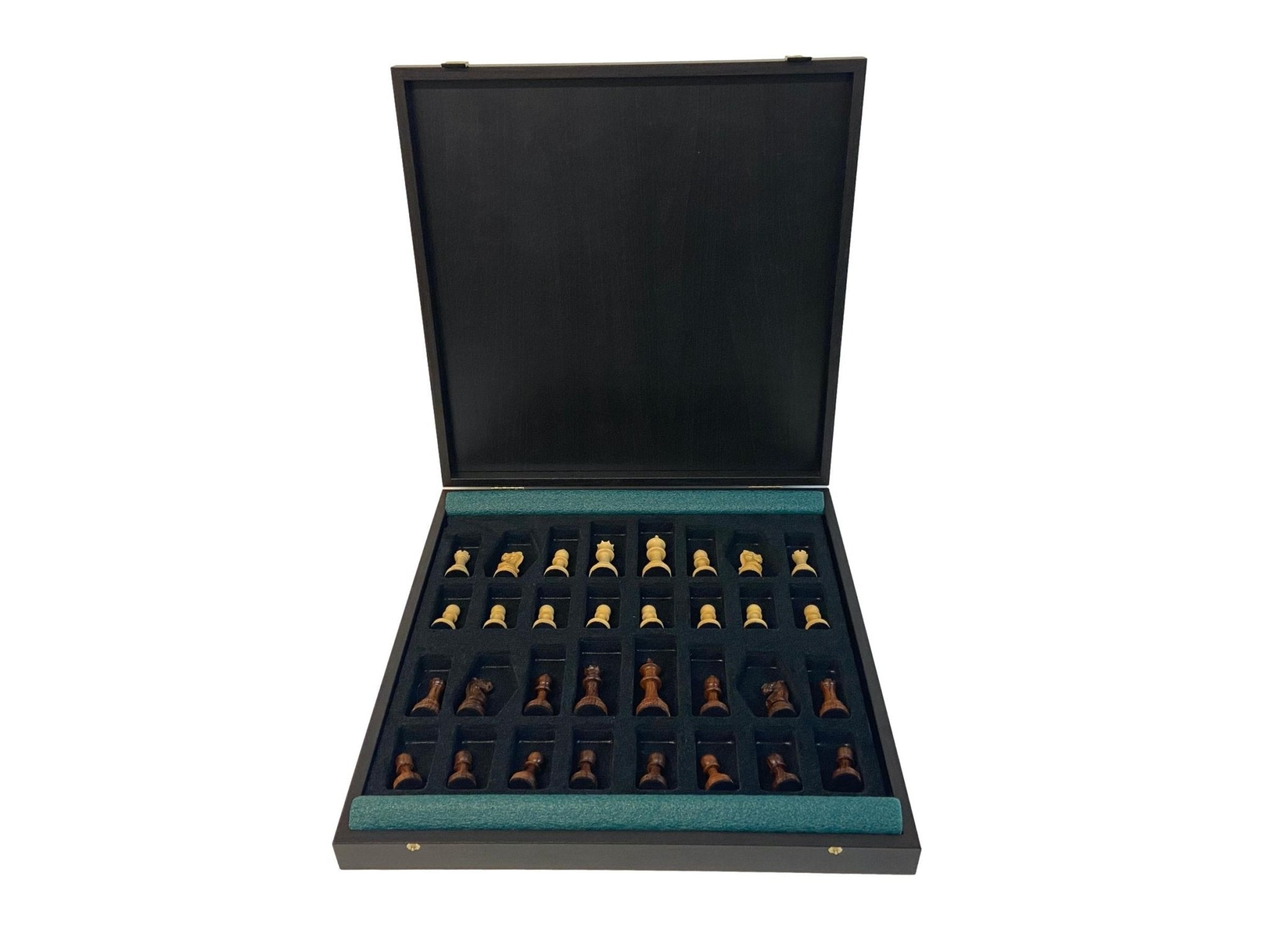 Coffret Makassar Deluxe - ensemble d'échecs classique - Rouge et Noir