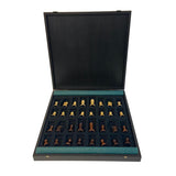 Coffret Makassar Deluxe - ensemble d'échecs classique - Rouge et Noir