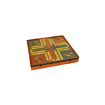 Coffret Multijeux 5 jeux (Échecs / Dames / Oie / Petits chevaux / Backgammon) - jeu traditionnel coffret multijeux jeu de dames dadas jeu de l'oie - Rouge et Noir