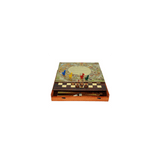 Coffret Multijeux 5 jeux (Échecs / Dames / Oie / Petits chevaux / Backgammon) - jeu traditionnel coffret multijeux jeu de dames dadas jeu de l'oie - Rouge et Noir