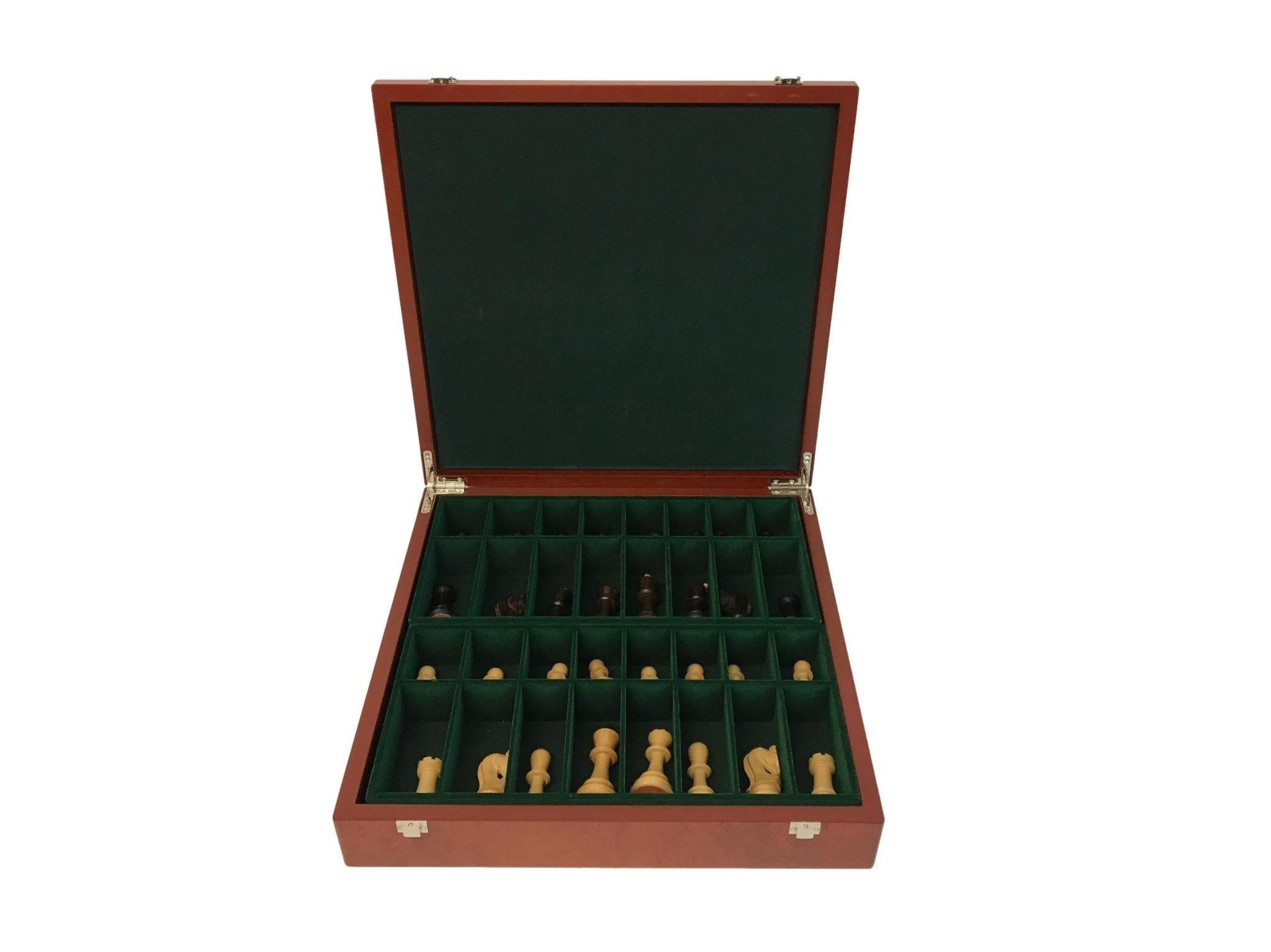 Coffret Pièces Zagreb Palissandre - jeu d'échecs pièces d'échecs classiques et décoratives - Rouge et Noir