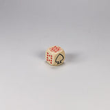 Coffret poker d'as ivoire - 18 mm - coffret de dés - Rouge et Noir