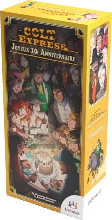 Colt Express - Extension - 10 eme anniversaire - Jeu de plateau de stratégie - Rouge et Noir