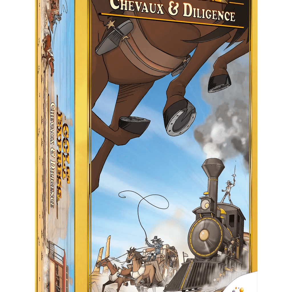 Colt express extension - chevaux et diligence - Jeu de plateau de stratégie - Rouge et Noir