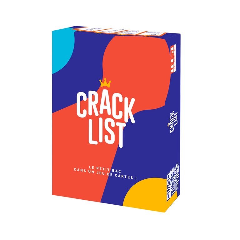 Crack List - Jeu de plateau d'ambiance et de vivacité - Rouge et Noir