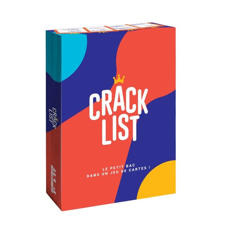 Crack List - Jeu de plateau d'ambiance et de vivacité - Rouge et Noir