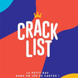 Crack List - Jeu de plateau d'ambiance et de vivacité - Rouge et Noir