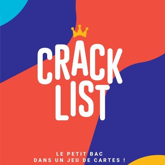 Crack List - Jeu de plateau d'ambiance et de vivacité - Rouge et Noir