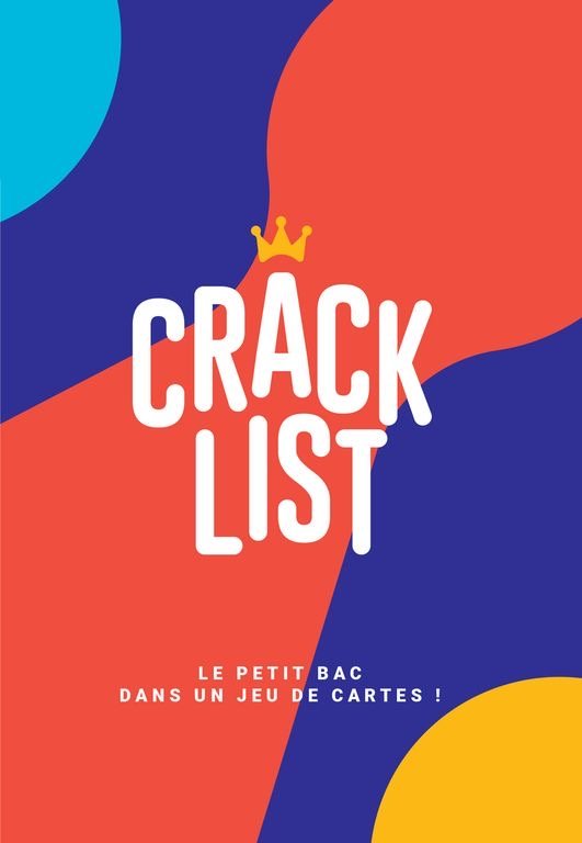 Crack List - Jeu de plateau d'ambiance et de vivacité - Rouge et Noir