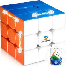 Cube 3x3 Magnetic GANCUBE - GAN15 MAGLEV - Casse - tête autre cube rubick - Rouge et Noir