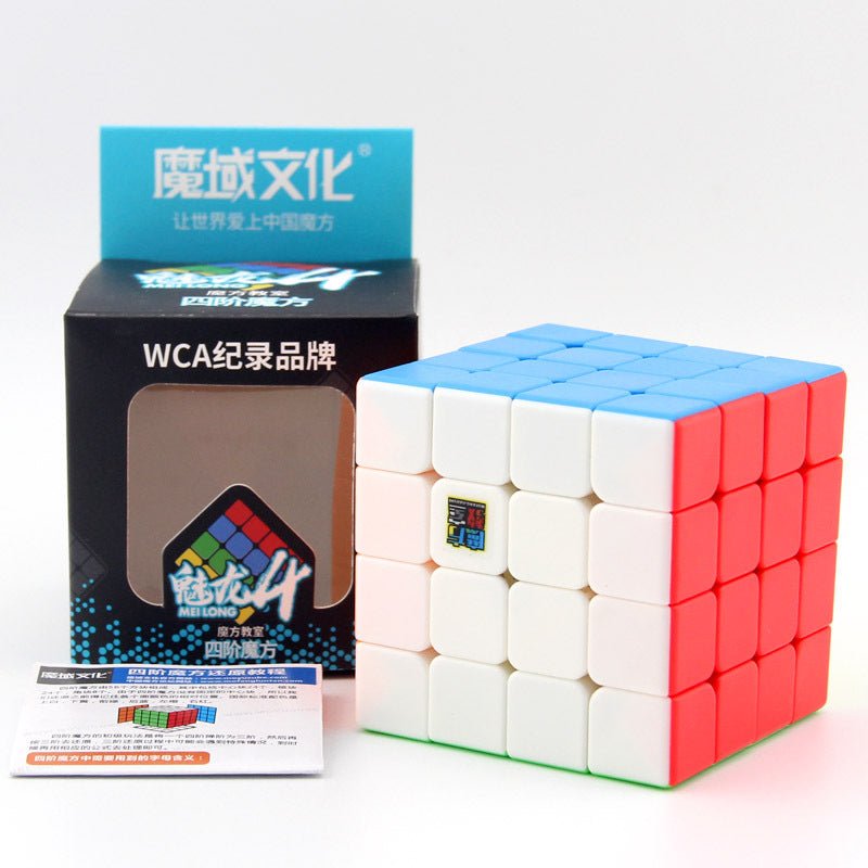 Cube MoYu MoFang JiaoShi MeiLong 4X4 - Casse - tête autre cube rubick - Rouge et Noir