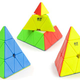 Cube Pyraminx QiYi QiMing S2 - Casse - tête autre cube rubick pyramide - Rouge et Noir