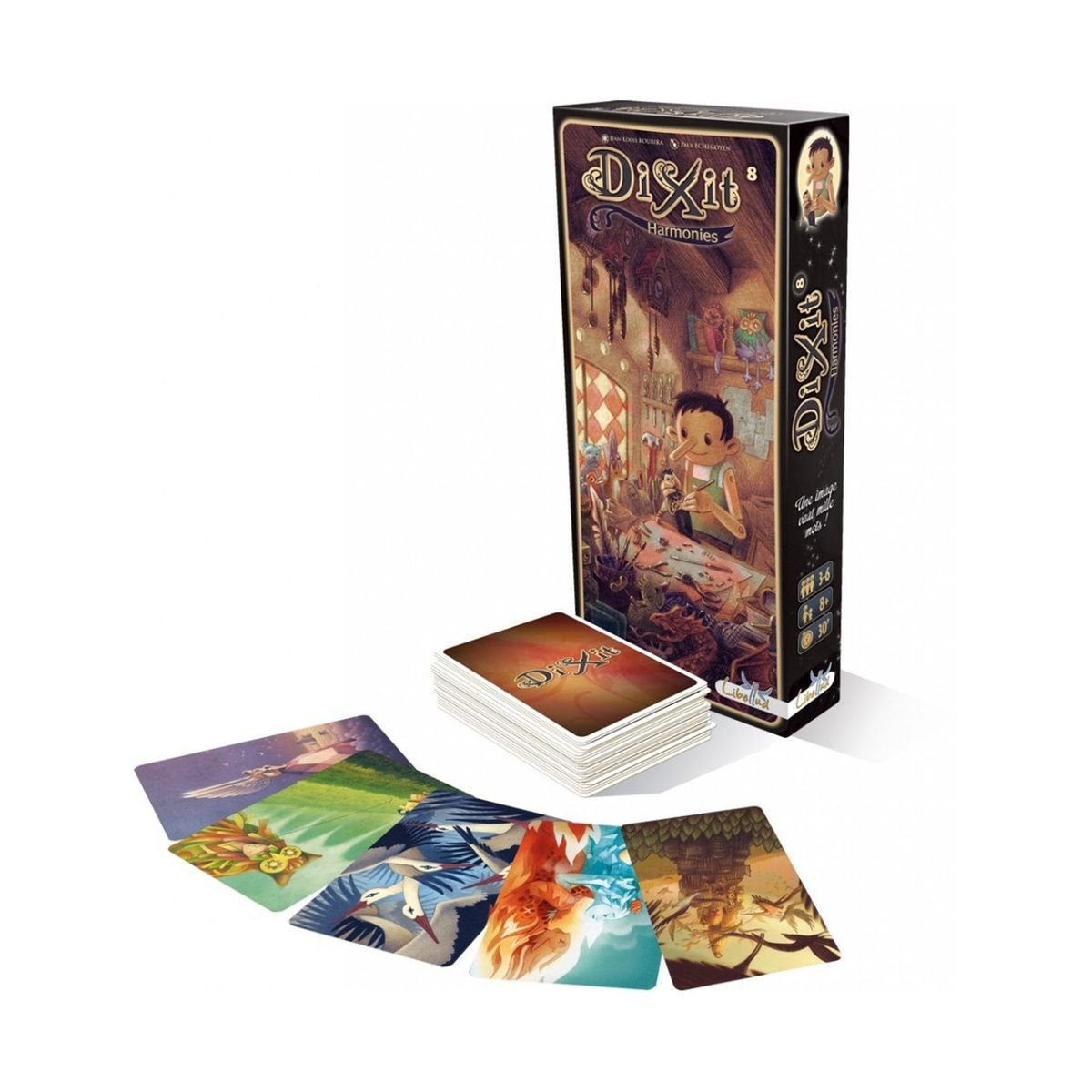 Dixit Extensions - Jeu de plateau d'ambiance et de vivacité - Rouge et Noir