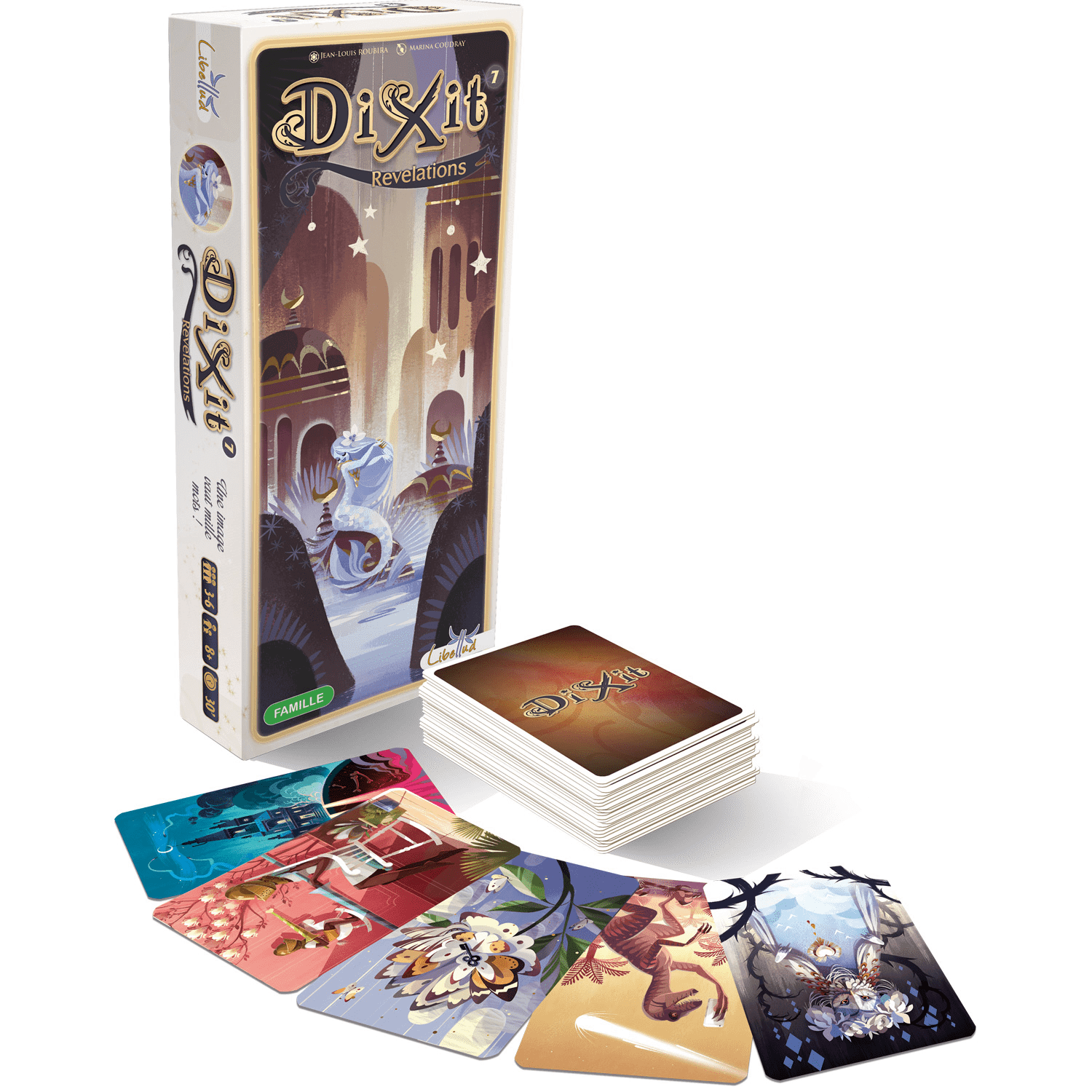 Dixit Extensions - Jeu de plateau d'ambiance et de vivacité - Rouge et Noir