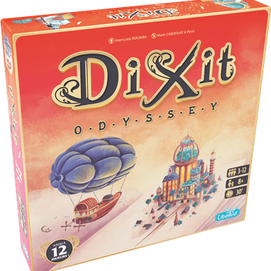 Dixit Odyssey - Jeu de plateau d'ambiance et de vivacité - Rouge et Noir