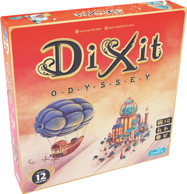 Dixit Odyssey - Jeu de plateau d'ambiance et de vivacité - Rouge et Noir