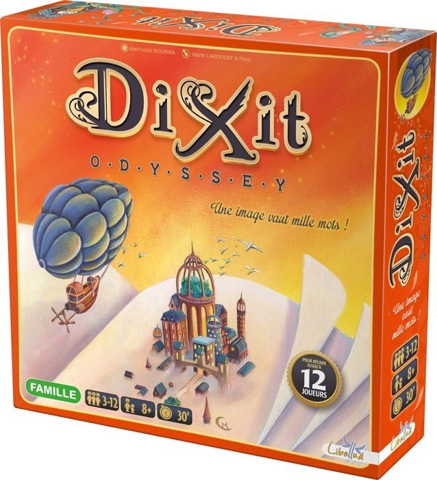 Dixit odyssey - Jeu de plateau d'ambiance et de vivacité - Rouge et Noir