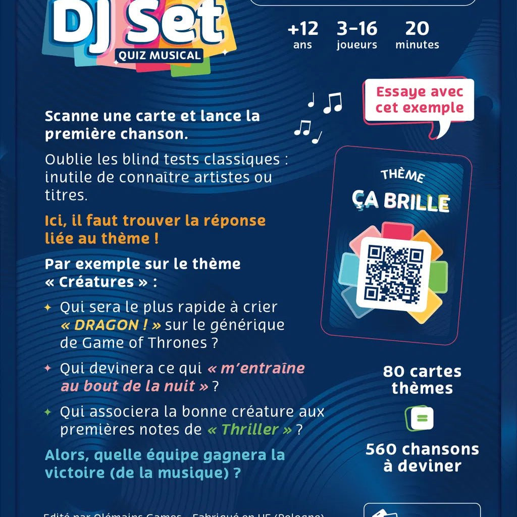 DJ SET - Jeu de plateau ambiance - Rouge et Noir