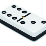 Dominos double 6 bicolores à pivots - boite plumier - jeu traditionnel jeu de dominos - Rouge et Noir