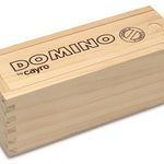 Dominos double 6 bicolores à pivots - boite plumier - jeu traditionnel jeu de dominos - Rouge et Noir