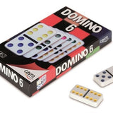 Dominos double 6 couleur - jeu traditionnel jeu de dominos - Rouge et Noir