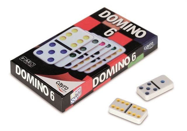 Dominos double 6 couleur - jeu traditionnel jeu de dominos - Rouge et Noir