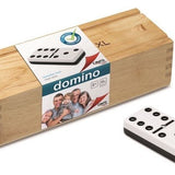 Dominos double 6 plumier XXL - jeu traditionnel jeu de dominos cadeau sénior - Rouge et Noir