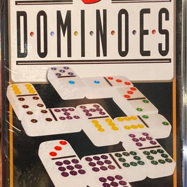 Dominos double 9 couleur - jeu traditionnel jeu de dominos - Rouge et Noir